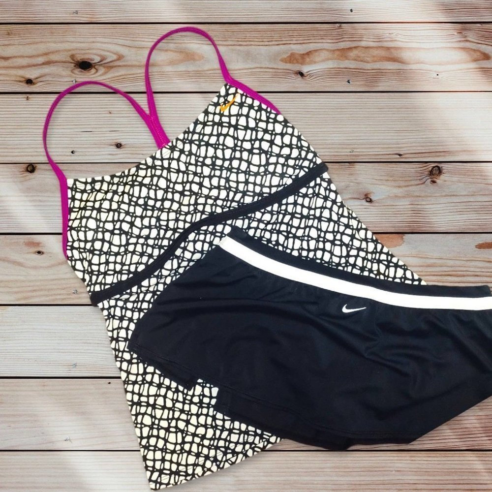 Nike women's tikini top 2 piece bathing suit medium